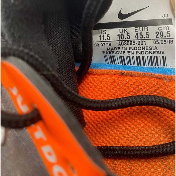 Nike Exp X14 SE men size 11.5 just do it Gray Orange Running Sneakers AO3095 - Picture 6 of 6